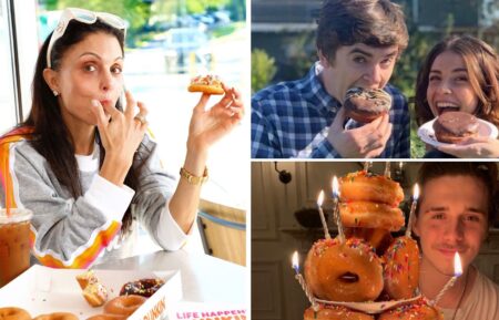 Celebrities with donuts