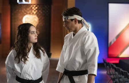 Mary Mouser and Ralph Macchio in 'Cobra Kai' Season 5