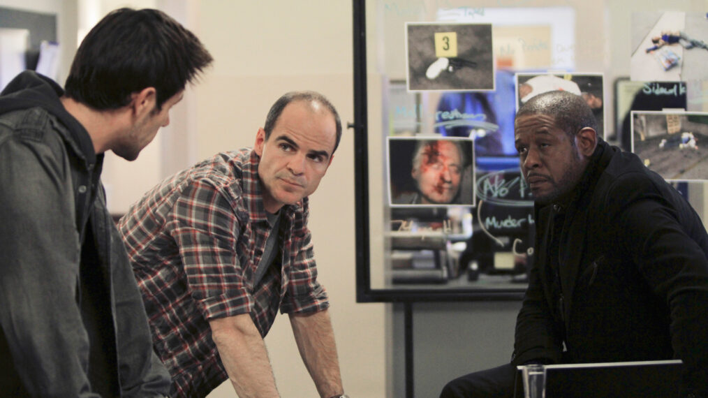 Matt Ryan, Michael Kelly, and Forest Whitaker in 'Criminal Minds: Suspect Behavior'