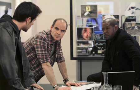 Matt Ryan, Michael Kelly, and Forest Whitaker in 'Criminal Minds: Suspect Behavior'