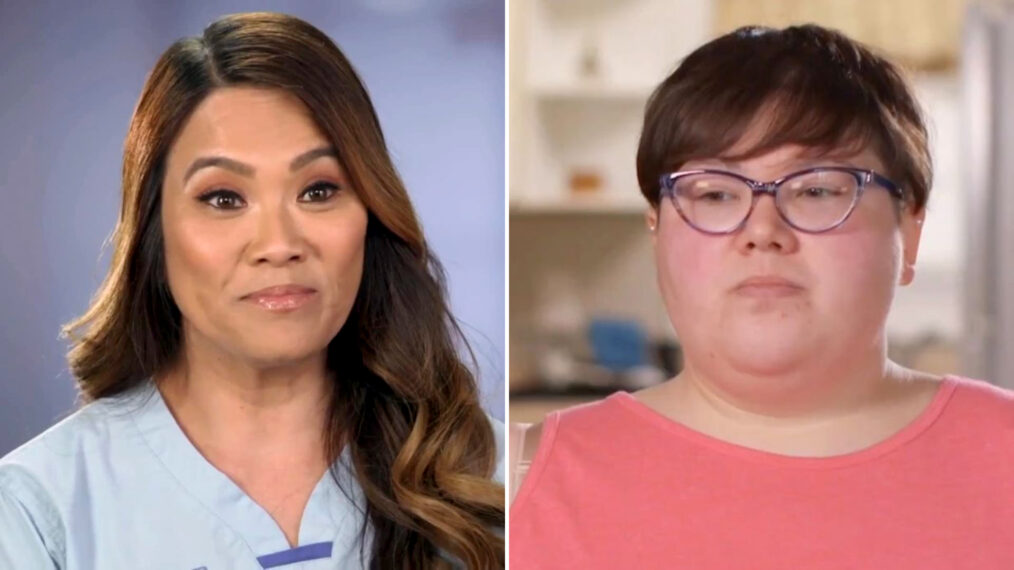 Dr. Sandra Lee and Alyse on Dr. Pimple Popper