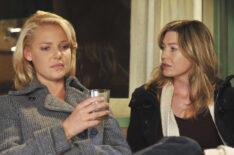 Katherine Heigl and Ellen Pompeo on 'Grey's Anatomy'