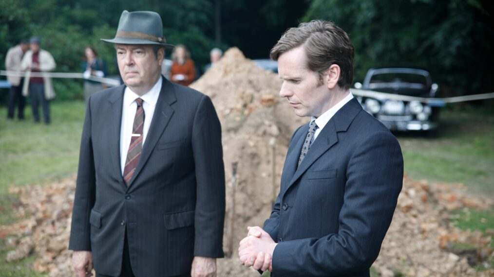 Roger Allam and Shaun Evans in Endeavour