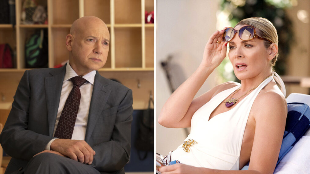 Evan Handler and Kim Cattrall