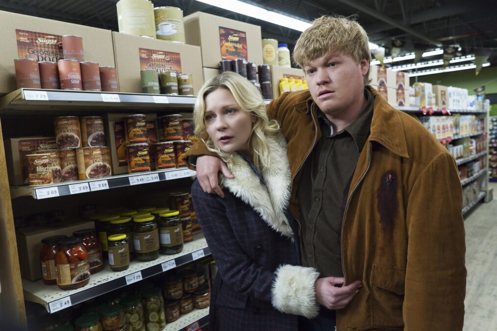 Kirsten Dunst as Peggy Blumquist, Jesse Plemons as Ed Blumquist in 'Fargo' Season 2 - 'Palindrome'