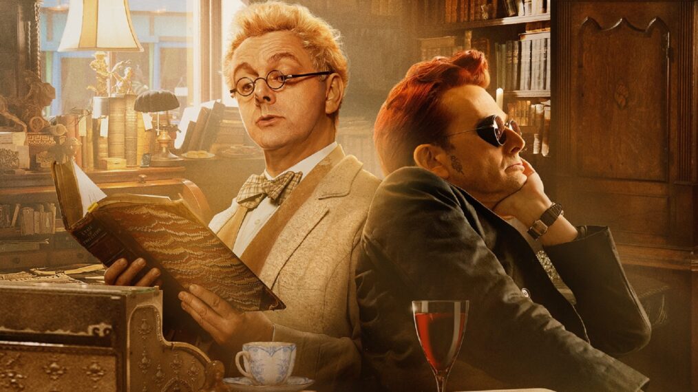 Michael Sheen und David Tennant in Staffel 2 von „Good Omens“.