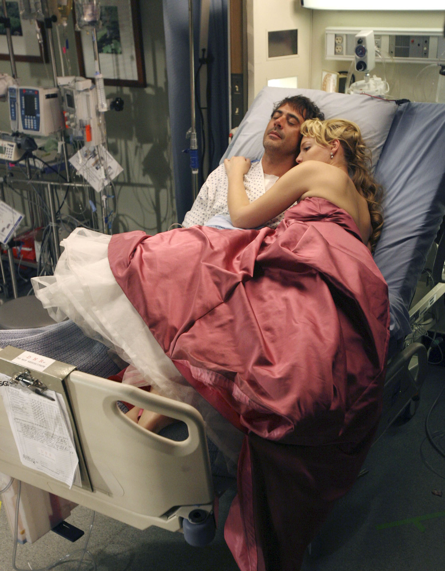 Jeffrey Dean Morgan and Katherine Heigl in 'Grey's Anatomy'