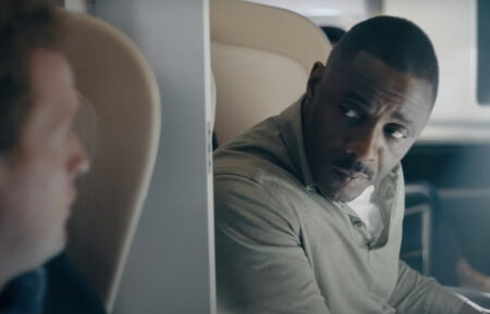 Harry Michell and Idris Elba in 'Hijack'