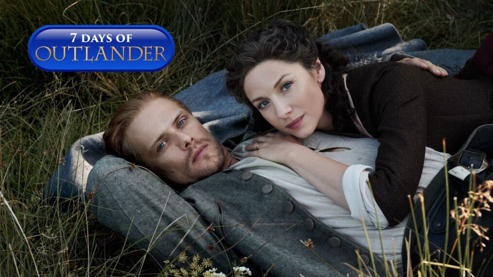Sam Heughan and Caitríona Balfe in 'Outlander'