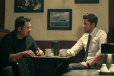 Michael Peña as Domingo Chavez and John Krasinski as Jack Ryan in 'Jack Ryan'