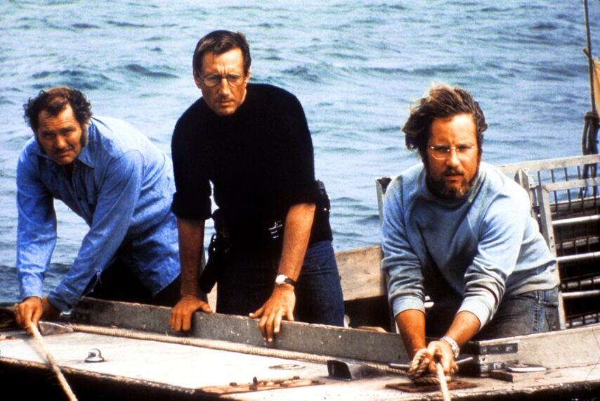 Robert Shaw, Roy Scheider, and Richard Dreyfuss in 'Jaws'
