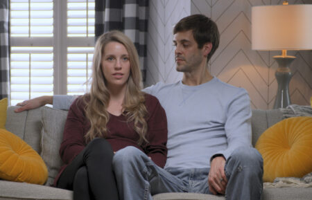 Jill Duggar and Derick Dillard in 'Shiny Happy People: Duggar Family Secrets' on Prime Video