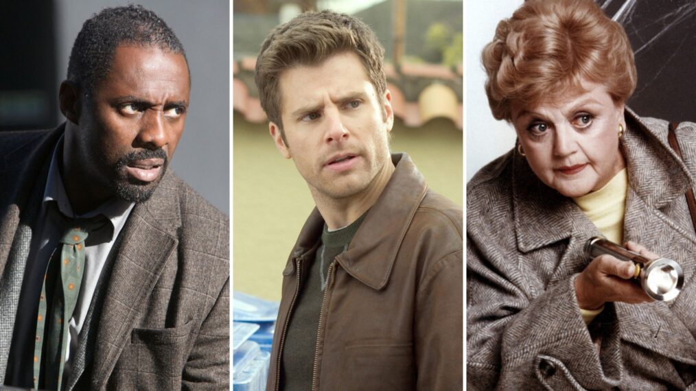 Idris Elba in 'Luther,' James Roday Rodriguez in 'Psych,' and Angela Lansbury in 'Murder, She Wrote'