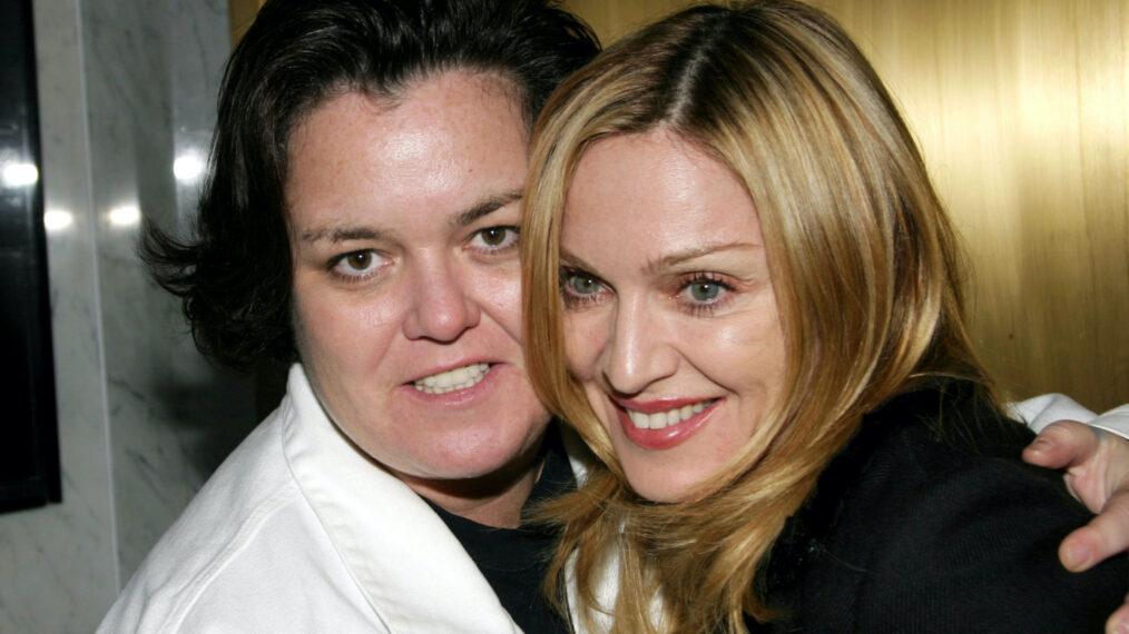 Rosie O'Donnell and Madonna during Madonna and Rosie O'Donnell Backstage at 'Taboo'