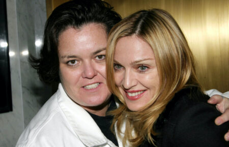 Rosie O'Donnell and Madonna during Madonna and Rosie O'Donnell Backstage at 'Taboo'