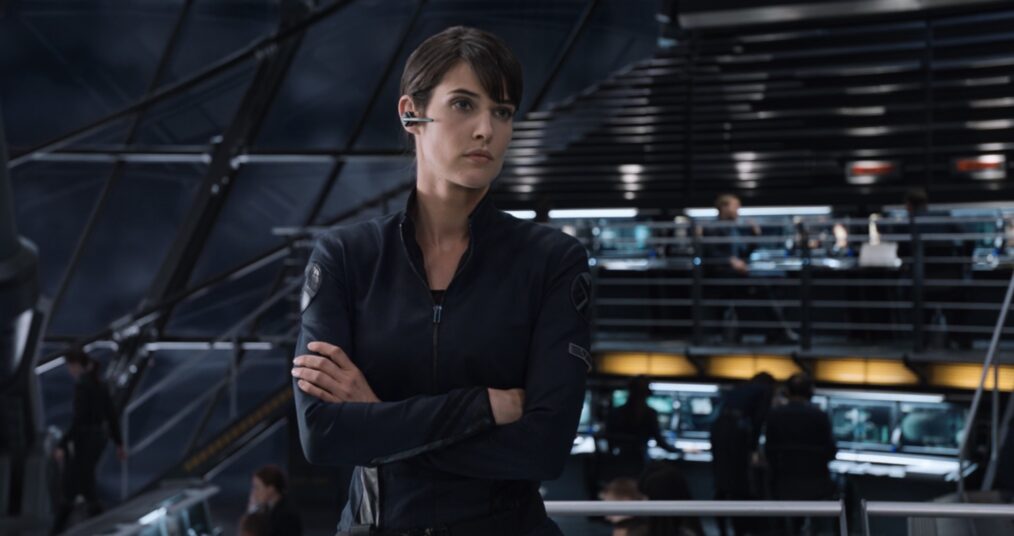 Cobie Smulders as Agent Maria Hill in The Avengers