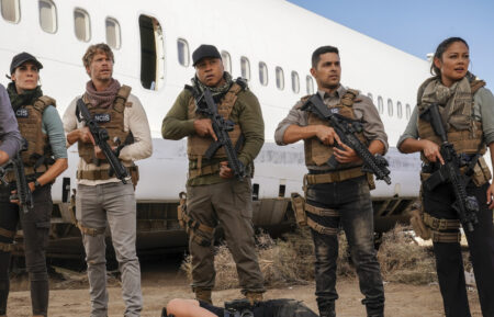 Chris O'Donnell, Daniela Ruah, Eric Christian Olsen, LL Cool J, Wilmer Valderrama, and Vanessa Lachey in 'NCIS: Los Angeles'