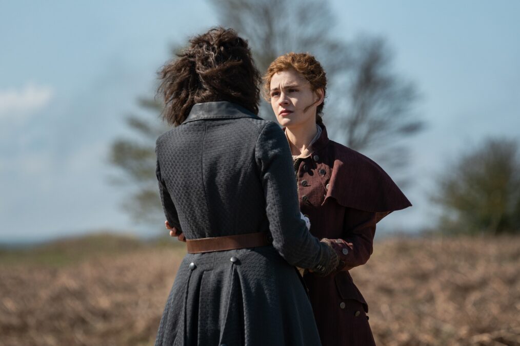Sophie Skelton and Caitriona Balfe in 'Outlander' Season 7