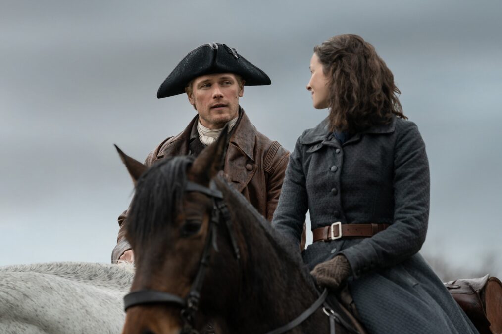 Sam Heughan and Caitriona Balfe in 'Outlander' Season 7