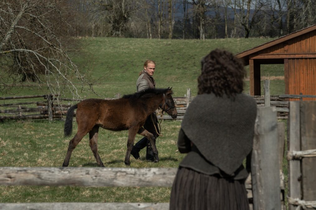 Sam Heughan and Caitriona Balfe in 'Outlander' Season 7