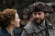 Sophie Skelton and Richard Rankin in 'Outlander' Season 7