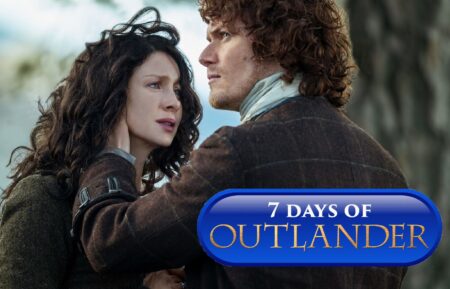 Caitriona Balfe and Sam Heughan in 'Outlander'