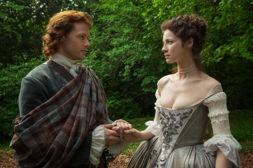 Sam Heughan and Caitriona Balfe in 'Outlander' Season 1