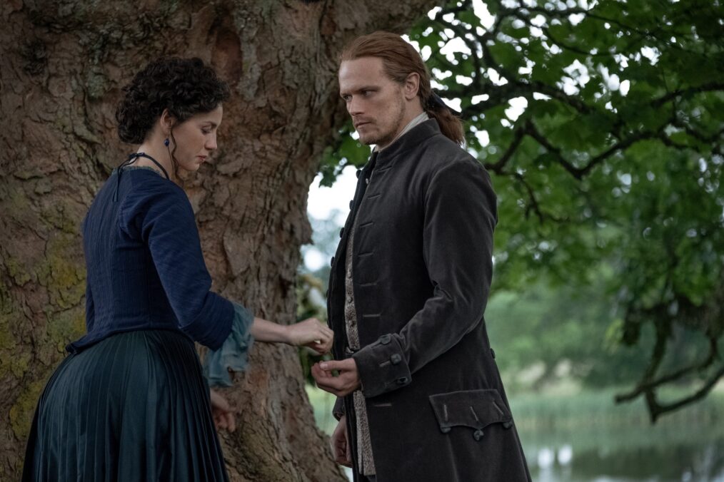 Caitriona Balfe and Sam Heughan in 'Outlander' Season 5