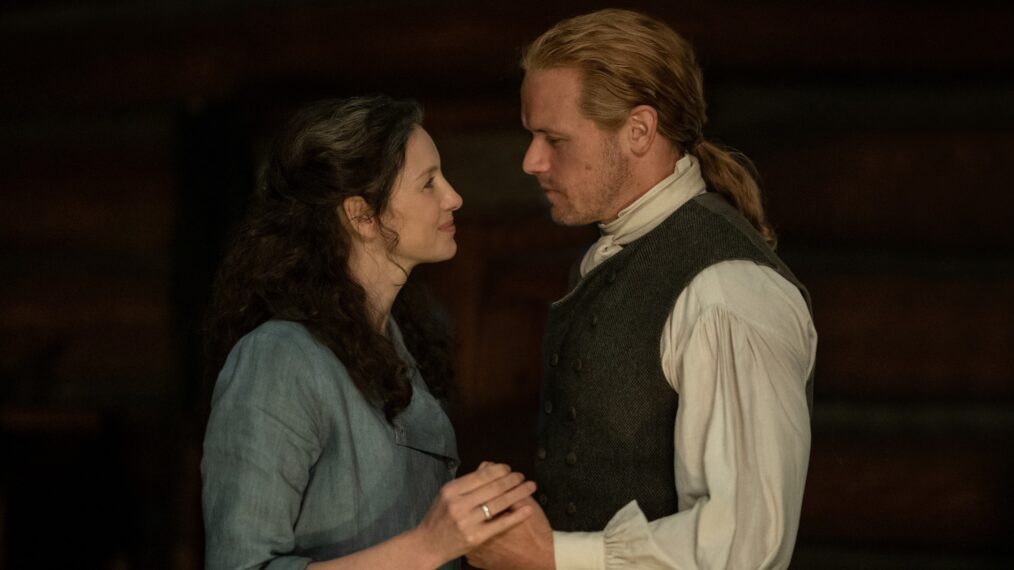 Caitriona Balfe and Sam Heughan in 'Outlander' Season 7