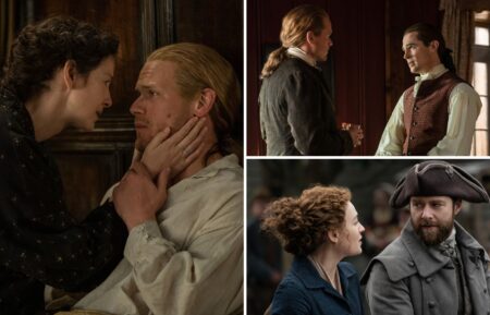 Caitriona Balfe, Sam Heughan, David Berry, Sophie Skelton, and Richard Rankin in 'Outlander' Season 7