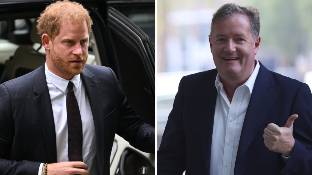 Prince Harry and Piers Morgan
