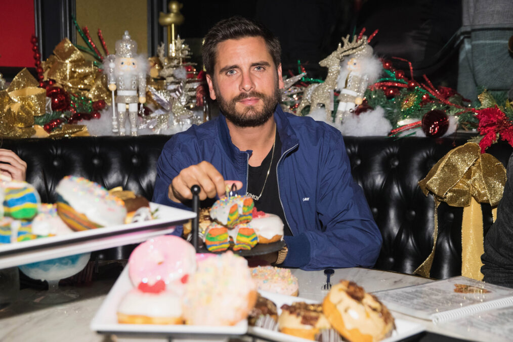 Scott Disick has some donuts at the Sugar Factory in Washington in 2017