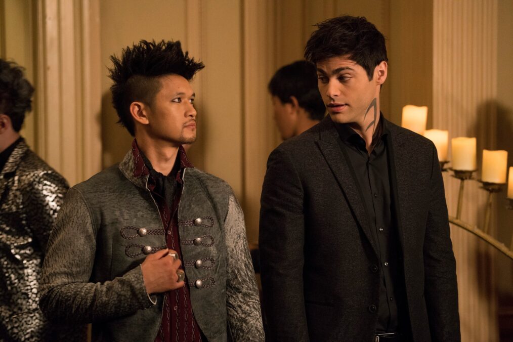 Harry Shum Jr. and Matthew Daddario in 'Shadowhunters'