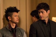 Harry Shum Jr. and Matthew Daddario in 'Shadowhunters'