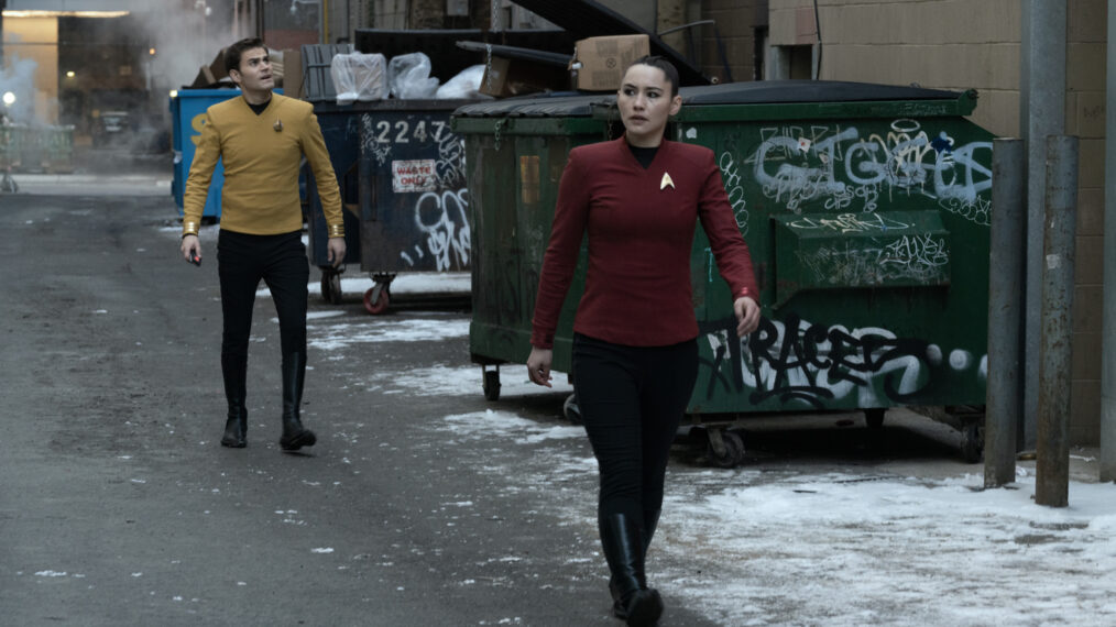 Paul Wesley and Christina Chong in 'Star Trek: Strange New Worlds'