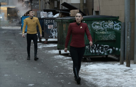 Paul Wesley and Christina Chong in 'Star Trek: Strange New Worlds'