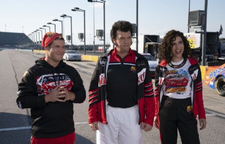 Adam DeVine, Danny McBride, and Edi Patterson in 'The Righteous Gemstones' Season 3