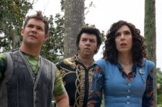 Adam DeVine, Danny McBride, and Edi Patterson in 'The Righteous Gemstones' Season 3