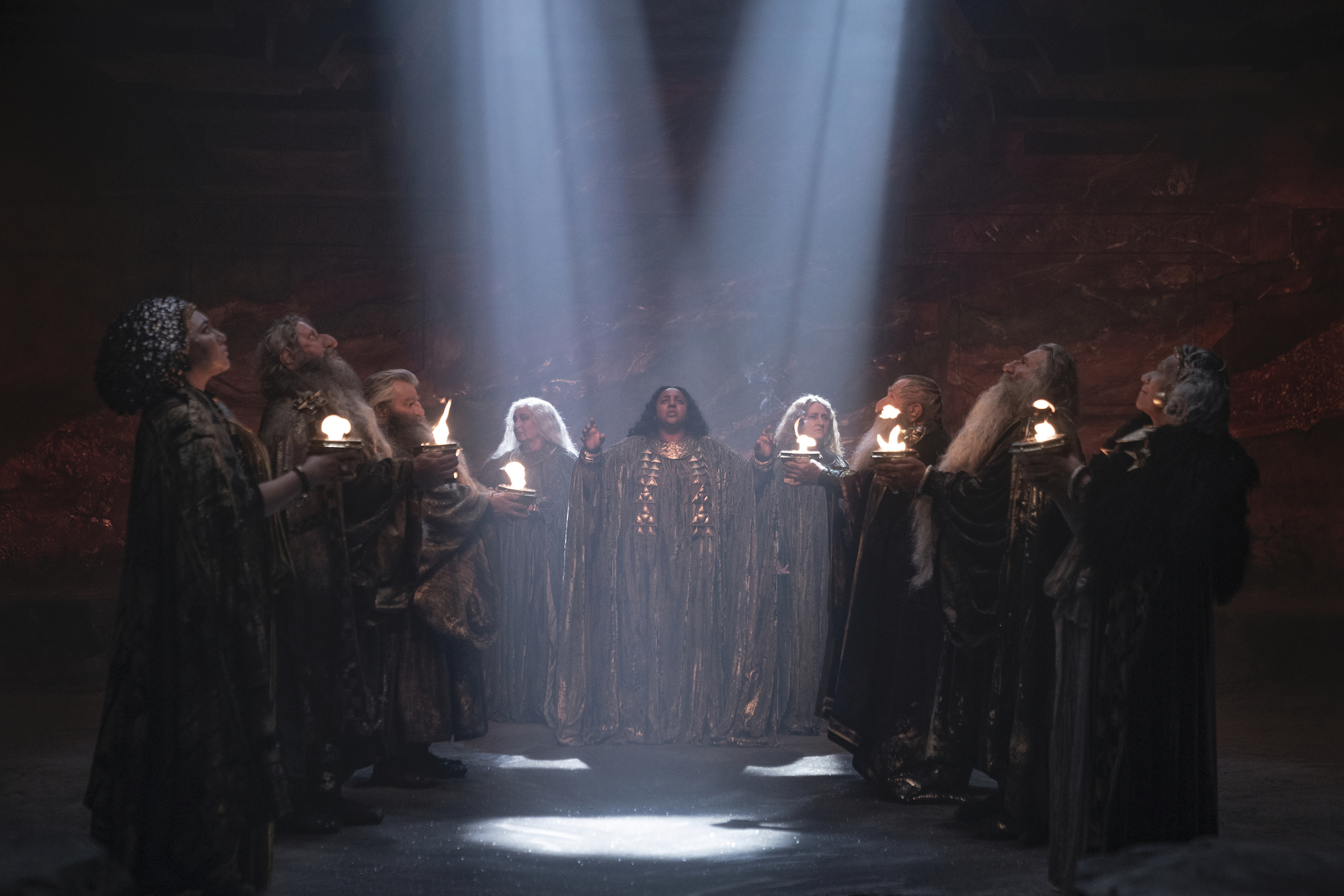 Sophia Nomvete as Disa singing in 'The Rings of Power' Season 1