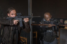 Andrew Lincoln as Rick Grimes, Lennie James as Morgan Jones - The Walking Dead