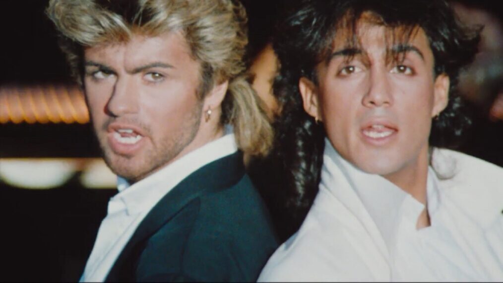 George Michael and Andrew Ridgeley in 'Wham!' on Netflix