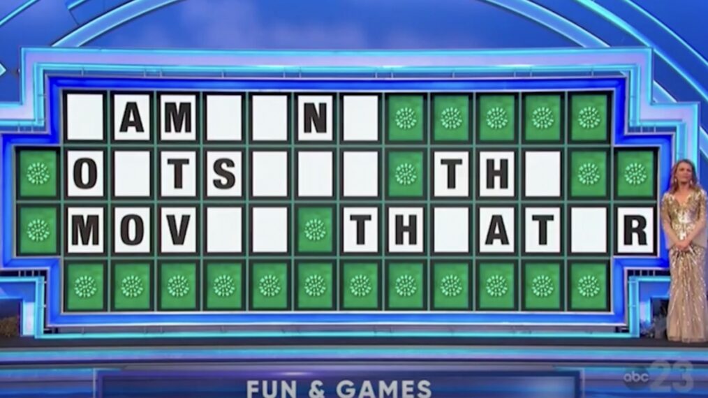 Wheel of Fortune puzzle board