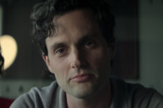 Charlotte Ritchie and Penn Badgley in the 'You' Season 4 finale