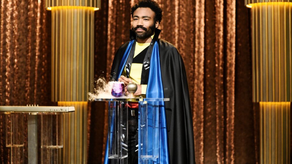 Donald Glover on Saturday Night Live during 'Lando's Summit' in May 2018