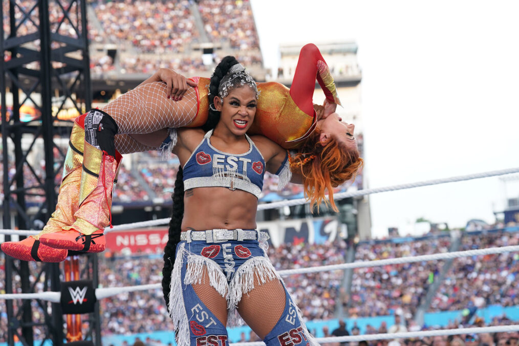 Bianca Belair and Becky Lynch in 'SummerSlam