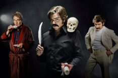 Robert Bathurst, Matt Berry, and Shazad Latif in 'Toast of London'