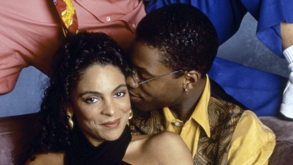 Darryl M. Bell, Jasmine Guy, and Kadeem Hardison in 'A Different World'