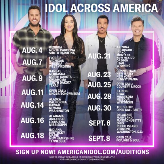 Luke Bryan, Katy Perry, Lionel Richie, and Ryan Seacrest support 'Idol Across America'