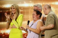 Heidi Klum with Lavender Darcangelo on America's Got Talent
