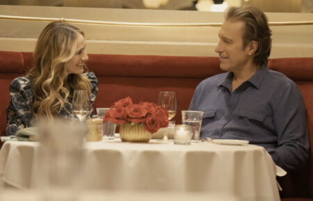 Sarah Jessica Parker as Carrie Bradshaw and John Corbett as Aidan Shaw in 'And Just Like That…'